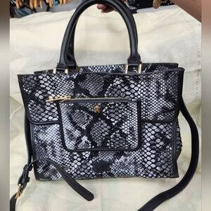 Antonio Melani snake print handbag with long strap